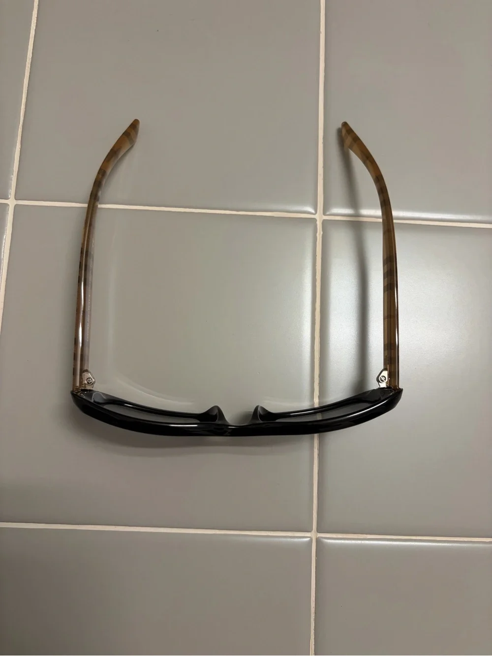 Women’s Burberry Sunglasses with Signature Plaid Arms